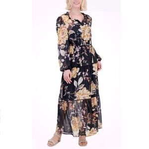 Long Sleeve Maxi Dress M